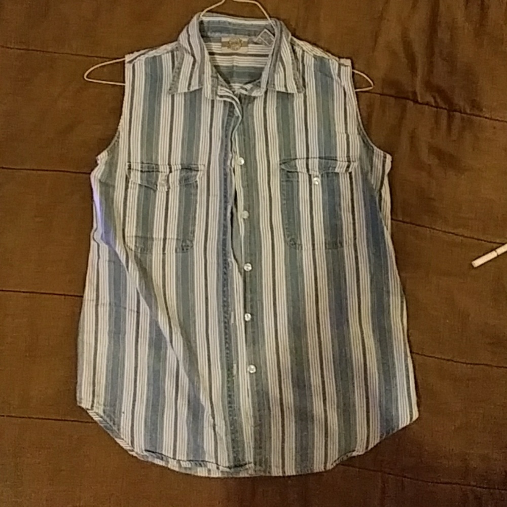 Denim Republic Sleeveless Shirt